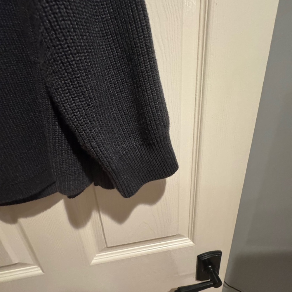 J. Crew Charcoal Sweater with Black Bow - Picture 2 of 5
